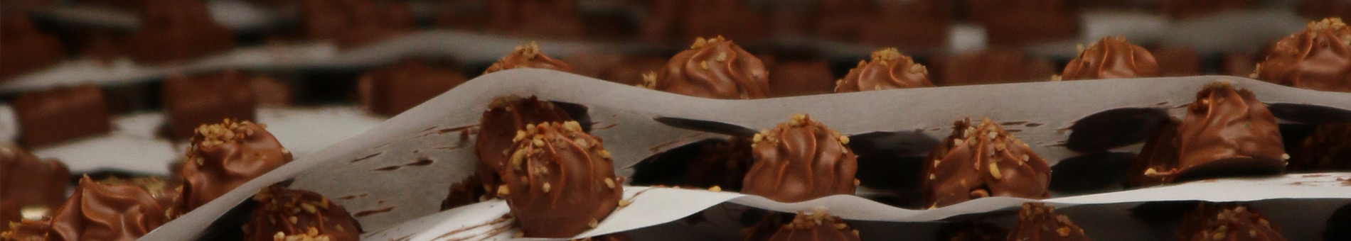 Handgemaakte gevulde bonbons van ambachtelijke Fairtrade chocolade